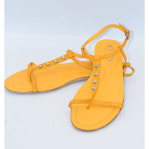 TOD'S Women's Studded Leather Strappy Flat Gladiator Slingback Sandals 35.5/8.5